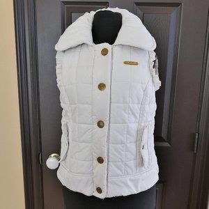Makaveli White Puffer Vest -Size M